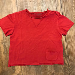 Maglietta MC rossa 9m Frugoo