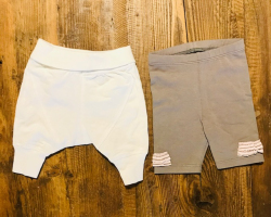 Pantaloncini bianchi e grigi 1m Absorba NUOVI