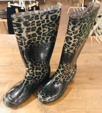 Stivali pioggia leopardati n.38-39