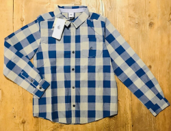 Camicia ML quadri blu-grigia 8a P.B. NUOVA