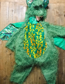 Costume carnevale Drago verde