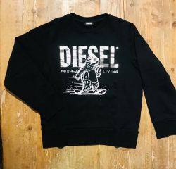 Felpa nera 10a Diesel
