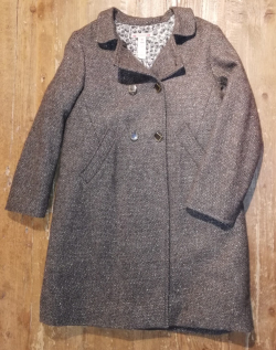 Cappotto lana brill grigio 10-11a Bonpoint