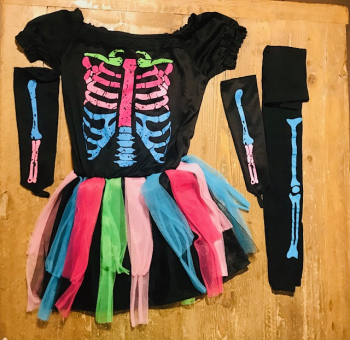 Costume hallowwen scheletro color 10a
