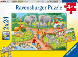 Puzzle Zoo 2x24 Ravensburger NUOVO